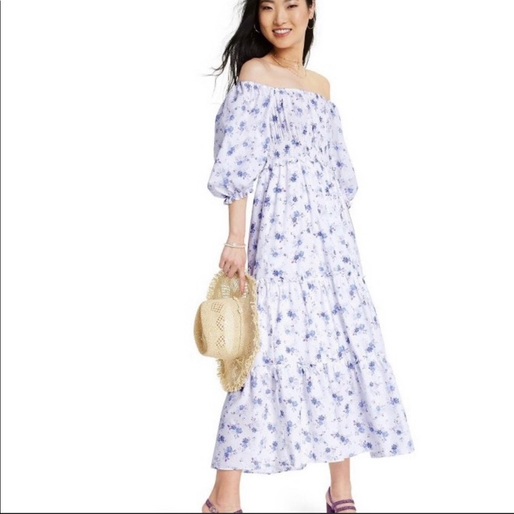 LoveShackFancy x Target puff sleeve floral maxi